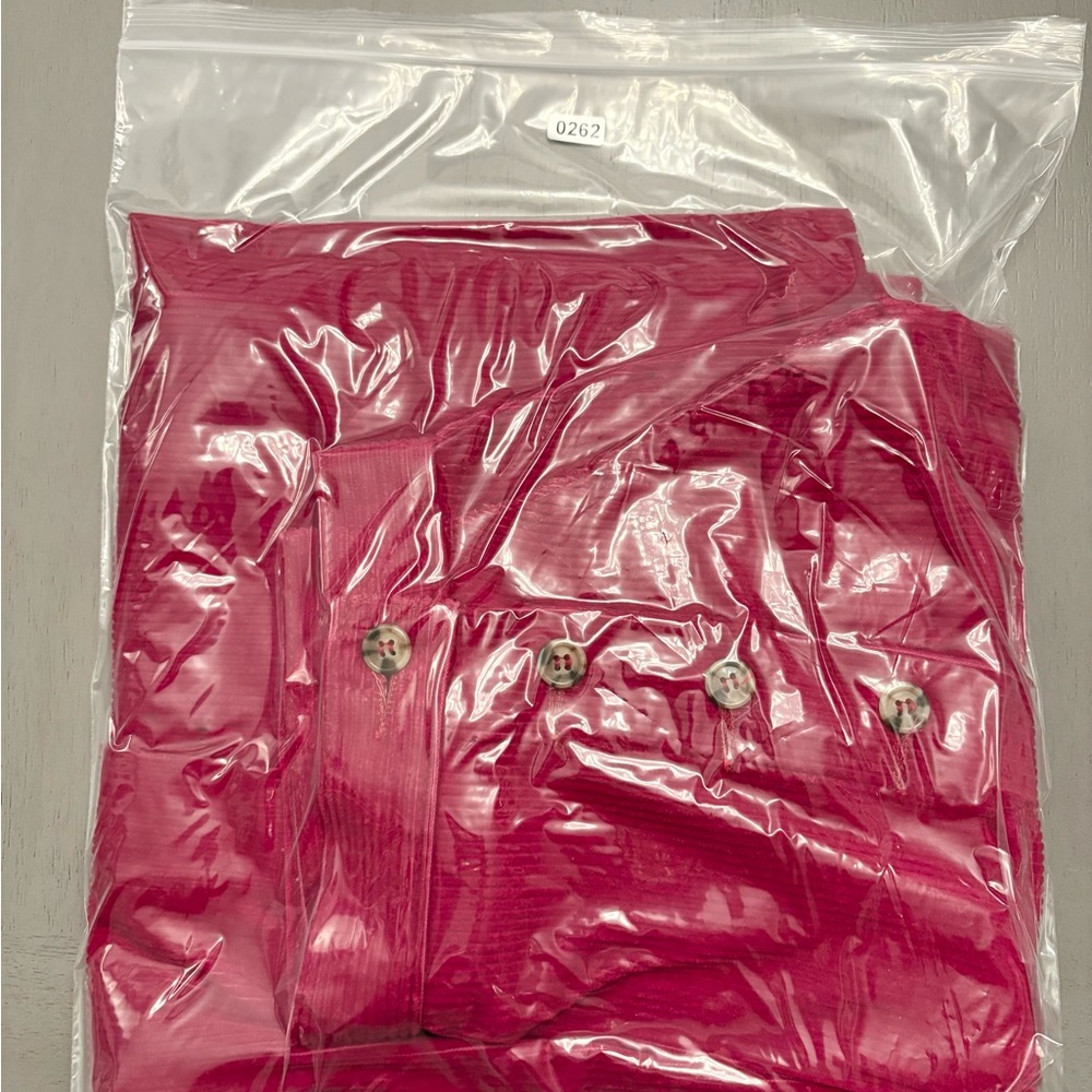 Vtg‎ LL Bean Corduroy Long Wrap Skirt Pink Magenta Pockets USA Cottagecore Sz 8 - Picture 11 of 11